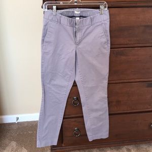 Women’s J. Crew Frankie fit gray chinos 4R